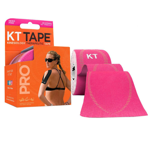 KT TAPE PRO, Precut 2" x 20', Pink