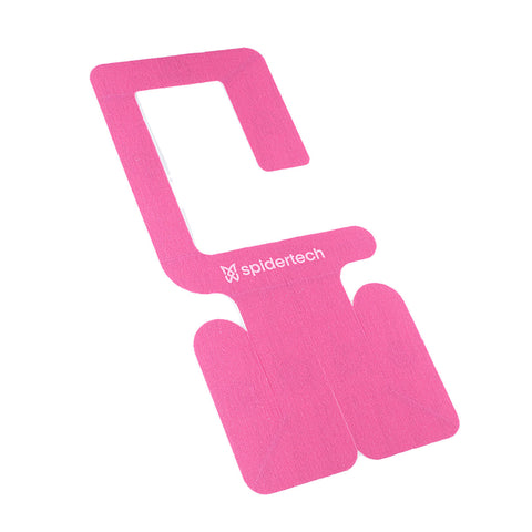 SpiderTech Pre-Cut Kinesiology Tape, Left Shoulder, Pink