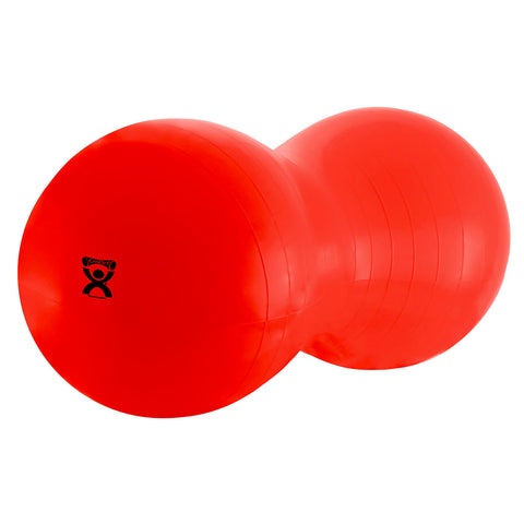 CanDo Inflatable Exercise Saddle Roll - Red - 28" Dia x 47" L (70 cm Dia x 120 cm L)