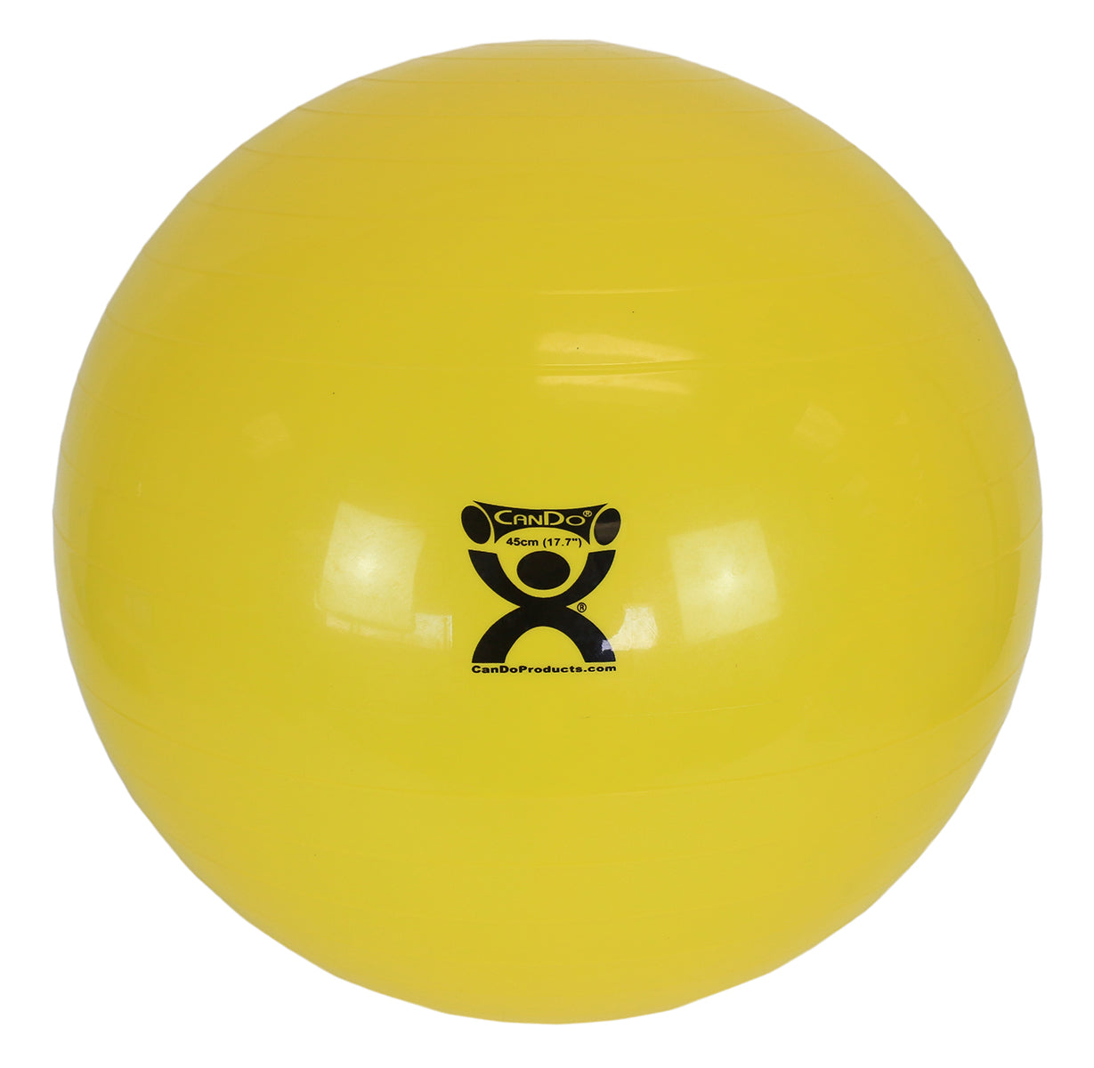 CanDo Inflatable Exercise Ball - Yellow - 18" (45 cm)