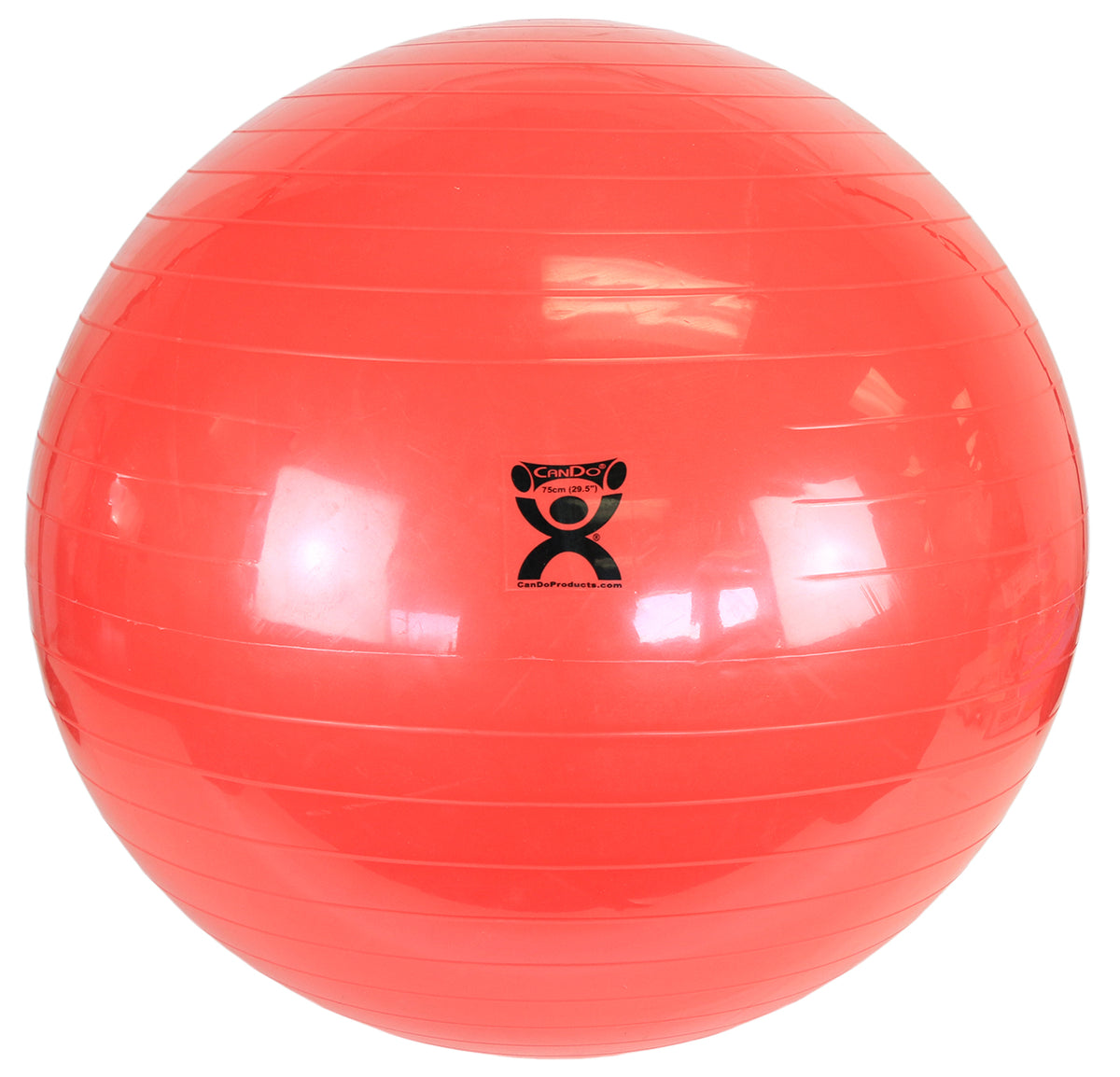 CanDo Inflatable Exercise Ball - Red - 30" (75 cm)