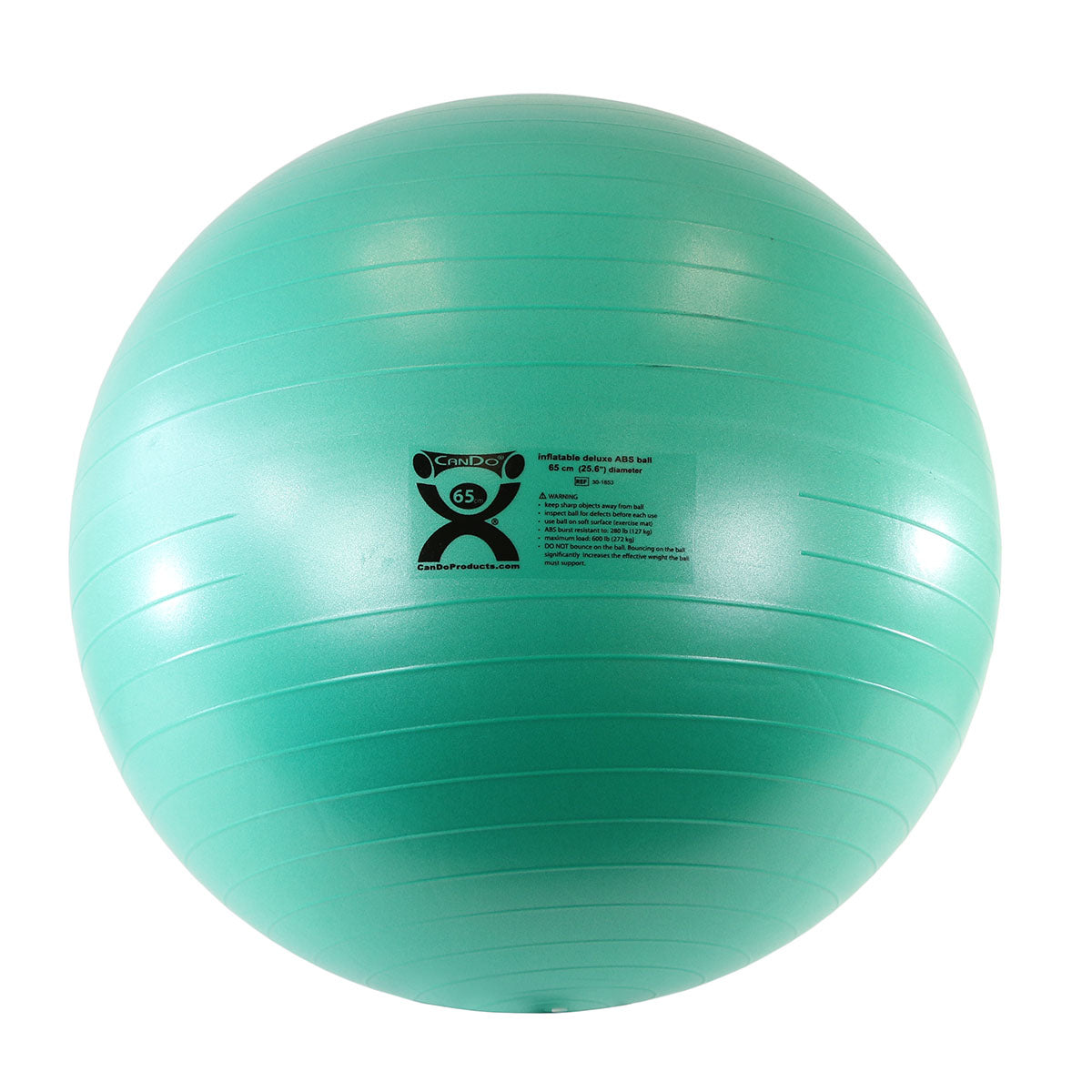 CanDo Inflatable Exercise Ball - ABS Extra Thick - Green - 26" (65 cm)