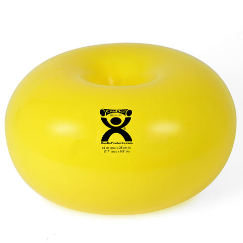 CanDo Donut Ball - Yellow - 18" Dia x 10" H (45 cm Dia x 25 cm H)