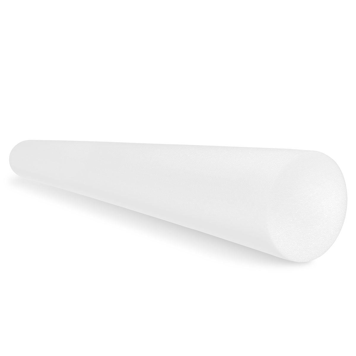 CanDo Foam Roller - White PE foam - 6" x 48" - Round