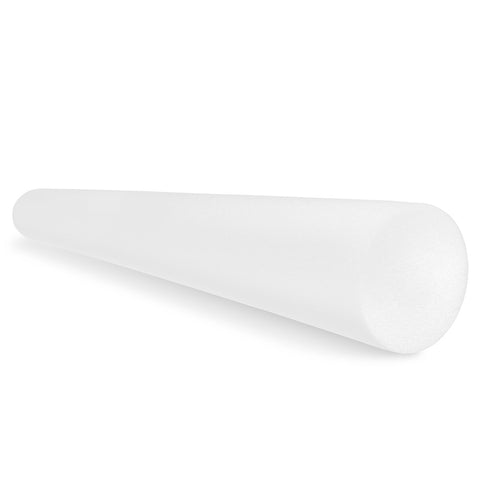 CanDo Foam Roller - White PE foam - 6" x 48" - Round