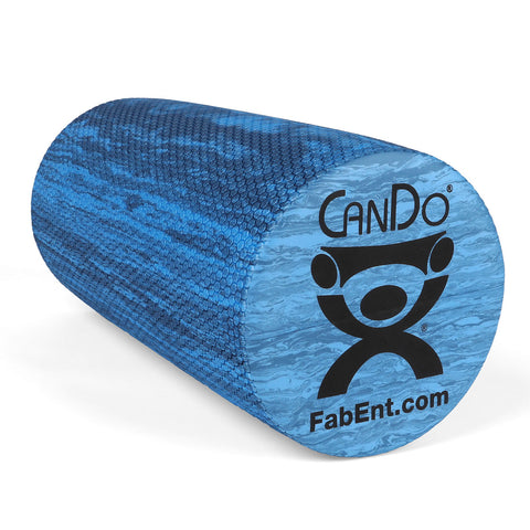 CanDo Foam Roller - Blue EVA Foam - Extra Firm - 6" x 12" - Round