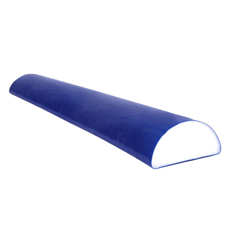 CanDo Foam Roller - PE foam, Blue TufCoat Finish - 4" x 36" - Half-Round