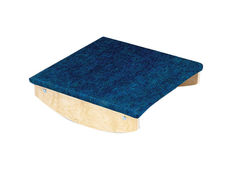 Rocker Board - Wooden with carpet - side-to-side, front-to-back combo - 18" x 18" x 5"