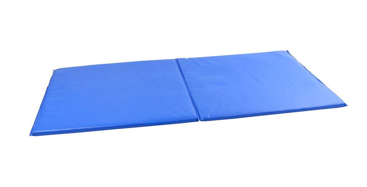 CanDo Exercise Mat - Center Fold - 1" PU Foam with Cover - 2' x 4' - Specify Color