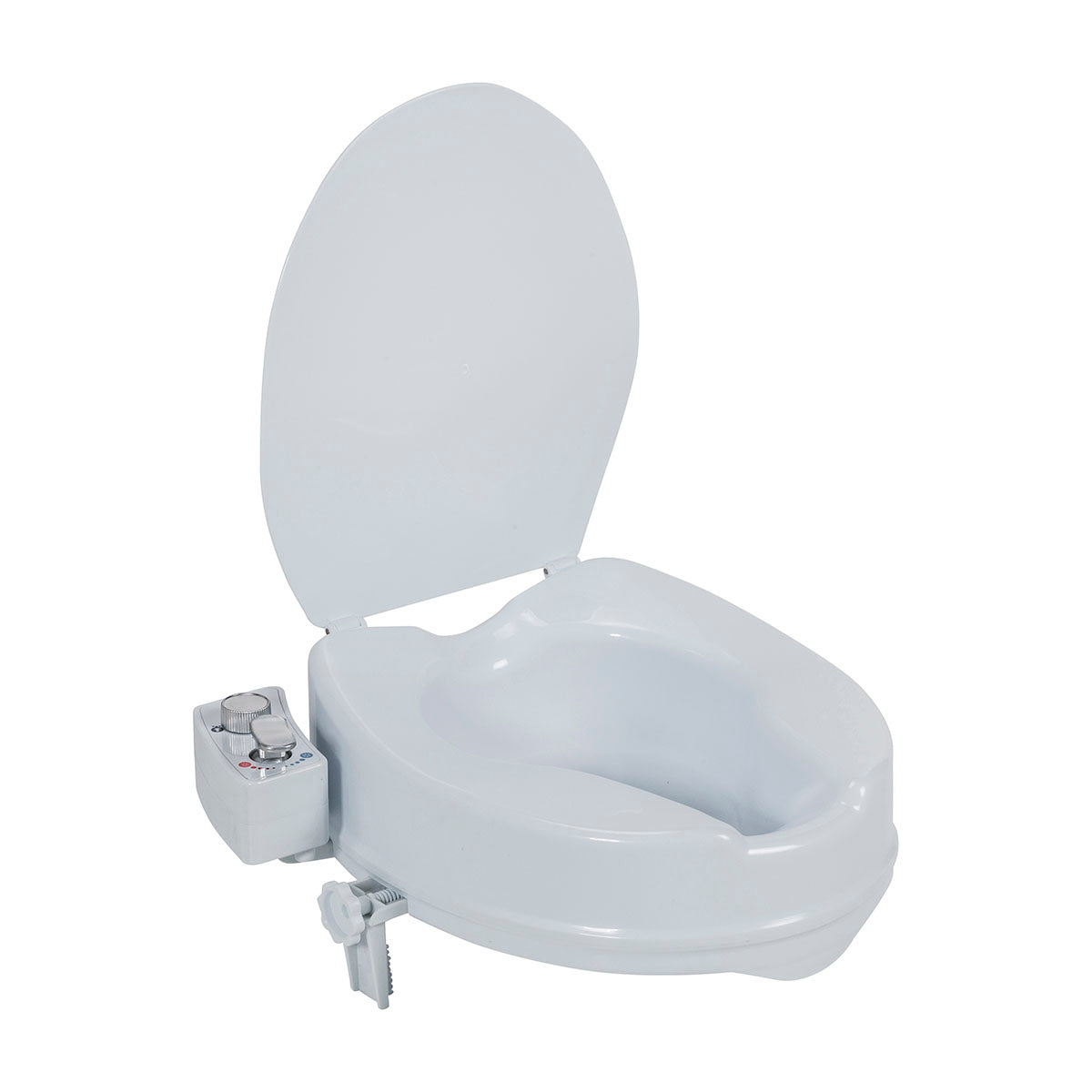 PreserveTech Raised Toilet Seat with Bidet, Warm and Ambient Water Temp