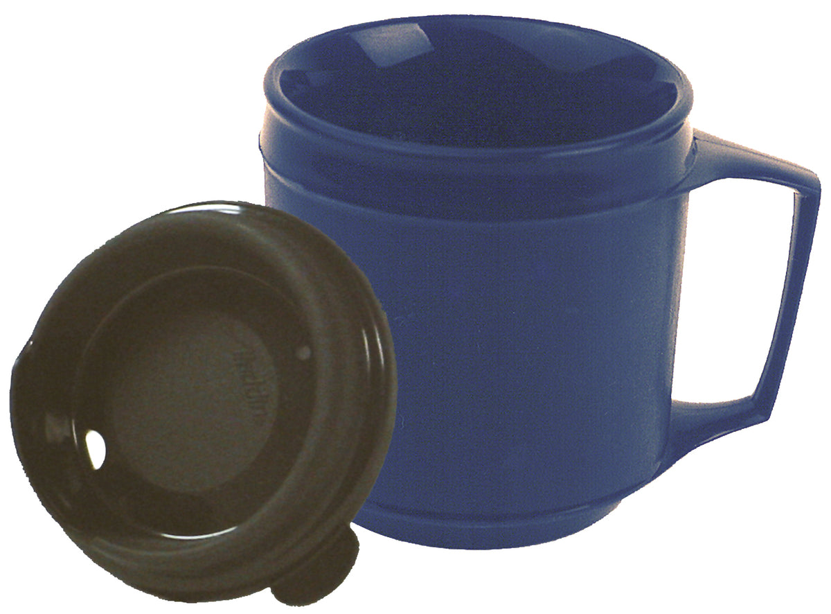 Weighted cup, no-spill lid 8 oz. 